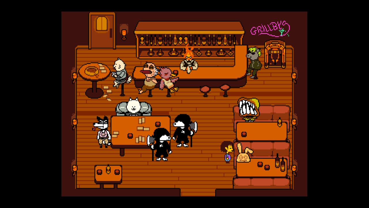 Gotten to the halfway point in the Sans fight and somehow megalovania seem  to start playing after I took the screen shot even when it's not at this  point in the fight. 