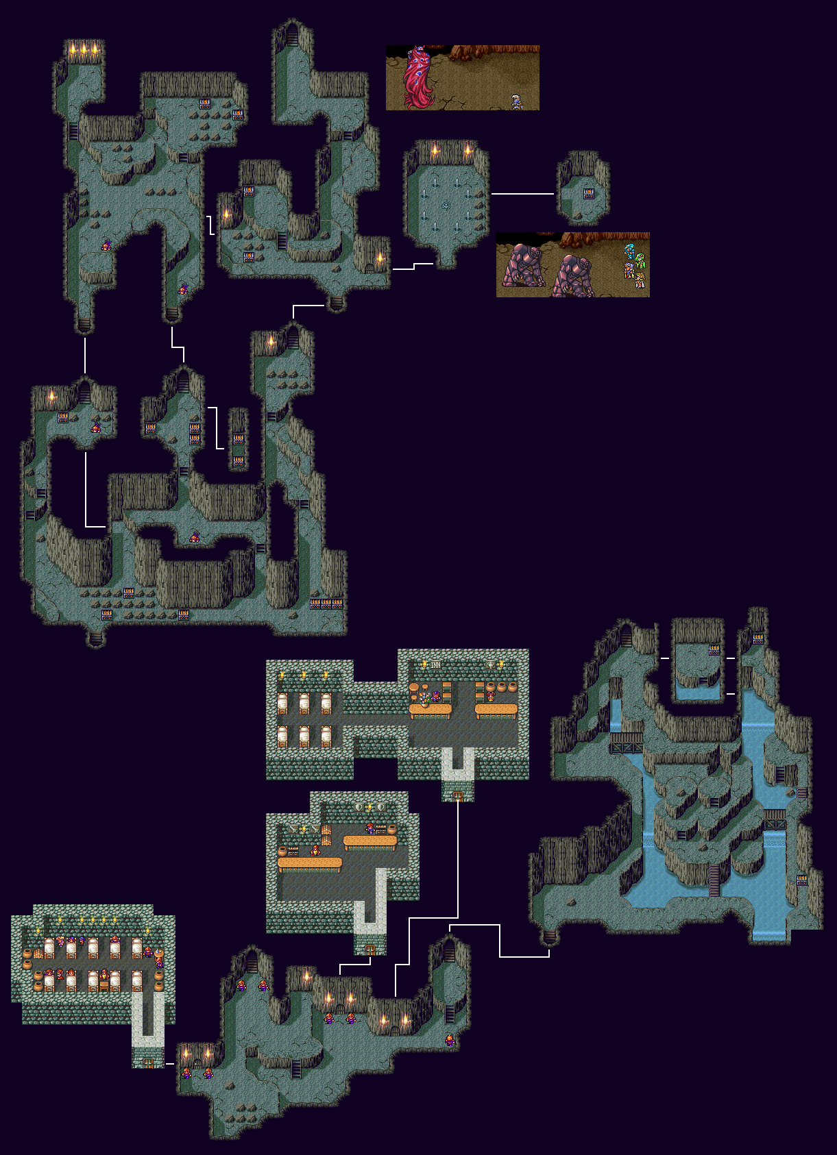 Ff4 Sylph Cave Map Alora Fane